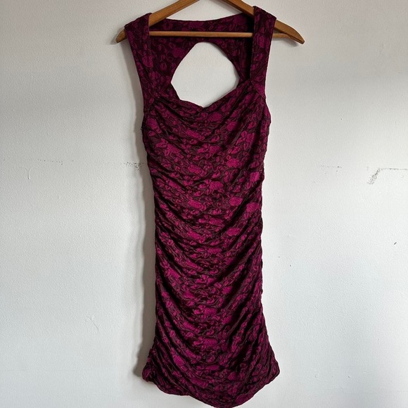 Free People vampy bodycon sheer midi dress - Picture 5 of 6